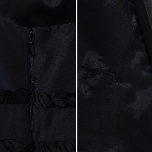 Badgley Mischka Black Strapless Floor Length Mermaid Gown Sz 10 Formal Prom Y2K - Picture 13 of 13